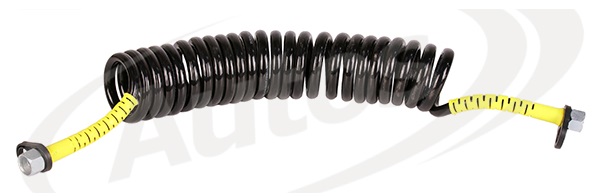 Hadice vzduchová spirálová M18x1,5/M18x1,5 černá/žluté konce 5m