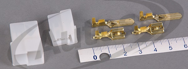 Vidlice + zásuvka konektorů 2 kolíková 6,3mm-sada