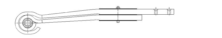 Pero listové 550/340 2 listy nápravy KAESSBOHRER