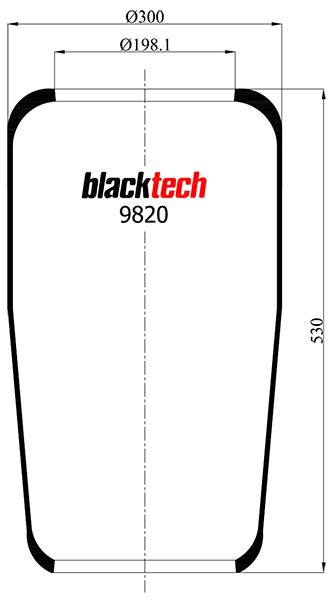 Vlnovec pérování - guma BPW, DAF, GIGANT