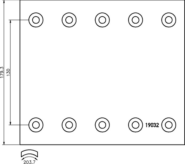 Obložení brzdové 19032.0 Textar 420x180 BPW, SAF,KAESSBOHRER, DAF, RVI,MERCEDES