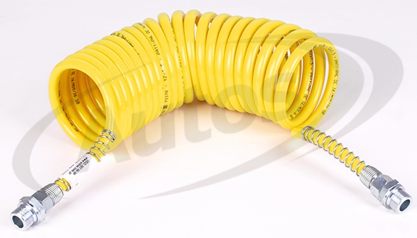 Hadice vzduchová spirálová M22x1,5/M22x1,5 žlutá 5m