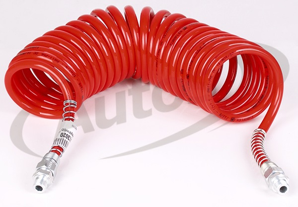 Hadice vzduchová spirálová M16x1,5/M16x1,5 5m červená