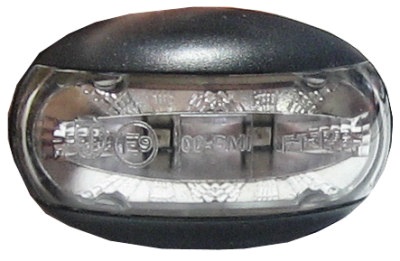 Svítilna poziční 12V/30V 2xLED oranžová oválná