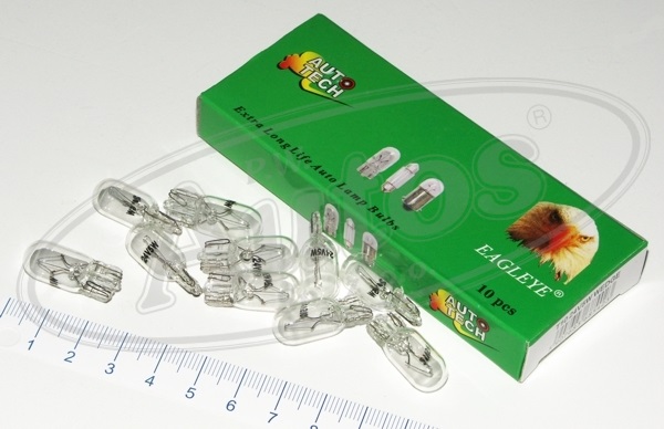 Žárovka celosklo 24V/5W W2,1x9,5d  T10 W5W 