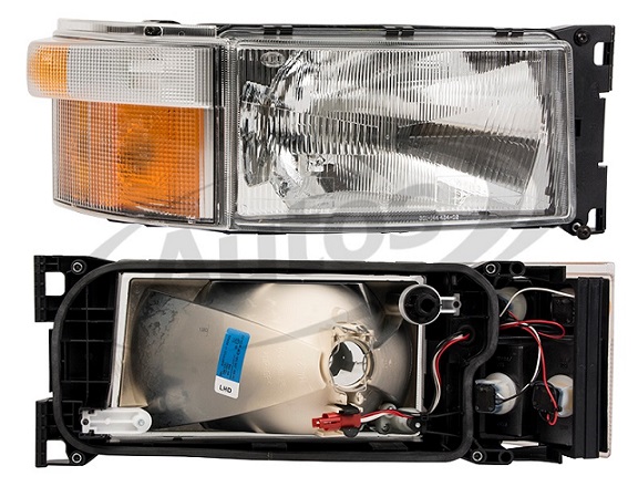 Světlomet hlavní se směrovým světlem P H4 SCANIA 124