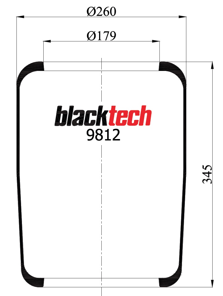 Vlnovec pérování 9812 guma BOVA B116, IKARUS