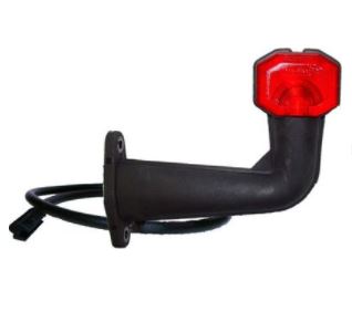 Svítilna poziční - tykadlo L/P 12V/30V č/b dlouhá, kabel 0,5m 