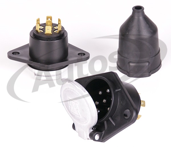 Zásuvka elektrická 7pin s konektory ISO1185 24V typ-N, plast