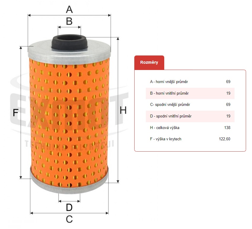 Filtr paliva Ph 11 WIX95127E  ZETOR UŘ1