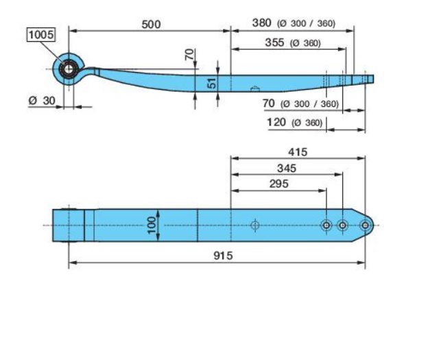 Pero listové 500/380 1 list BPW