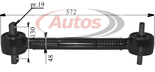 Tyč vodící 572mm MAN TGA,TGS,TGX od 04.2000