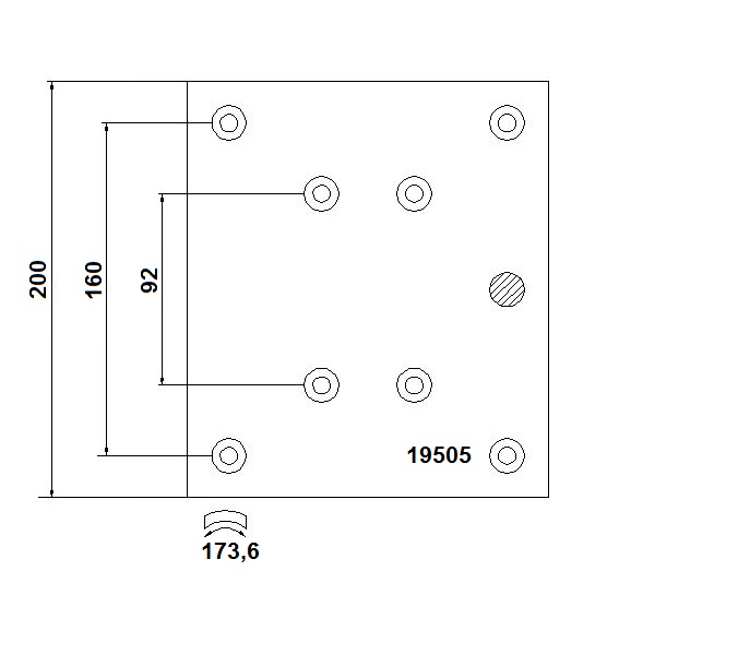 Obložení brzdové 19505.0 Textar 200x364 ZN MERCEDES Atego, LK/LN