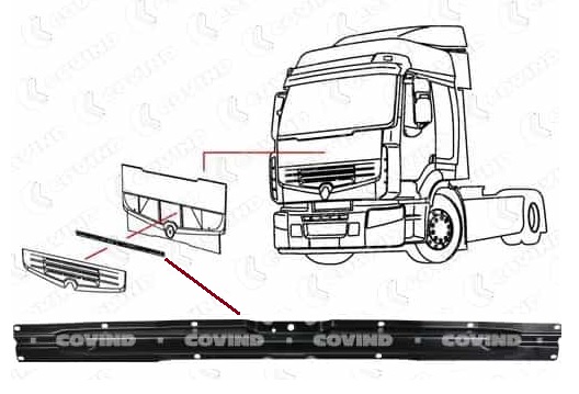 Výztuha kapoty motoru RVI Premium