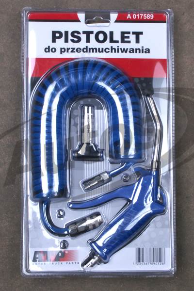 Pistole vzduchová s hadicí 3-5m, hrdlem "T" na připojení k PA trubce