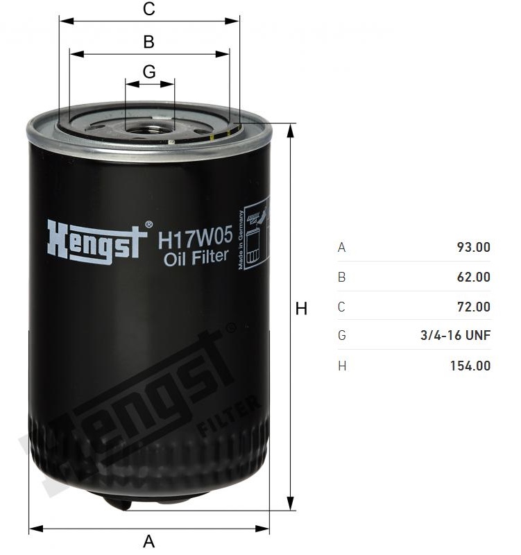 Filtr oleje VW Golf I/II/III, Jetta I/II, AUDI A4, A6, ROVER 2000/3500, SEAT Ibiza,Toledo