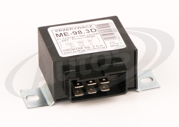 Relé směrových světel 24V / 6 pin / 3x21W+5W+2x3W 