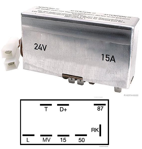 Relé spínací žhavící svíčky MAN F2000 od 08.1995