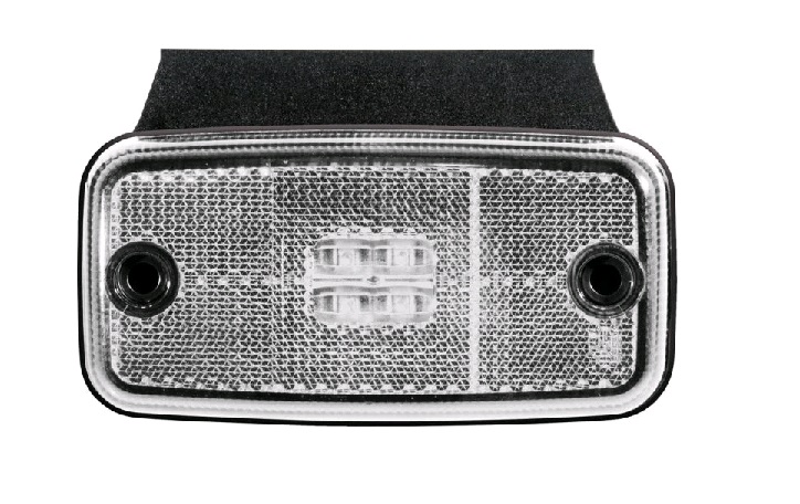 Svítilna poziční FT19B+K/LED QS/12V-30V/120x46 LED bílá s držákem a kabelem 0,5m