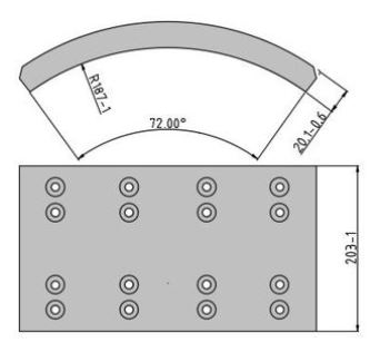 Obložení brzdové 19932.1 Fomar 203x415 SCANIA od 08/1996