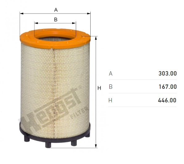 Filtr vzduchu SCANIA P,G,R,T od 06.2004/ 94,114,124,144,164 od 10.1995