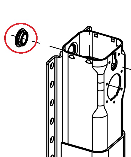 Ložisko podpěrné nohy JOST modul CF/CH/CI/CS/ CT/SW/CC
