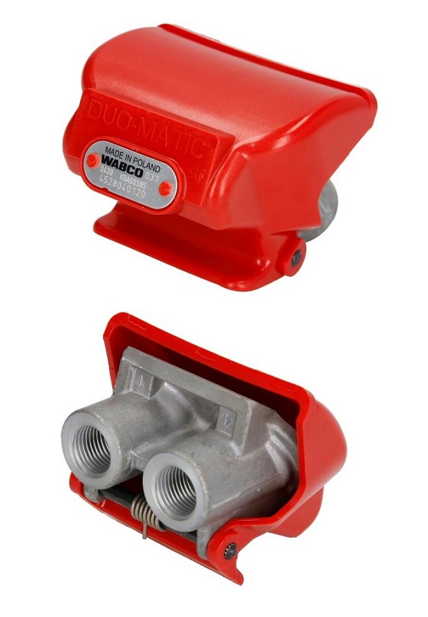 Hlava spojovací DUOMATIC 2x M16x1,5/ 10bar rychlospojka přívěsu