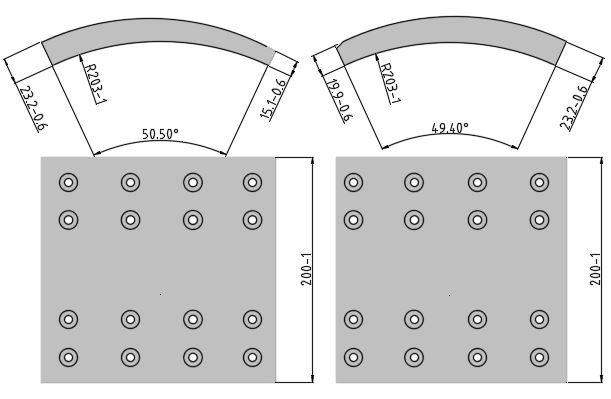 Obložení brzdové 19063.2 Fomar 200x424 DAF 95XF, 65CF, 75CF, 85CF