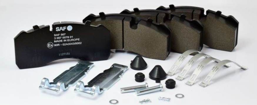 Deska brzdová 29093/29095 SAF 211x92x30  BPW, SAF, KNORR, MERCEDES, MAN, SCANIA