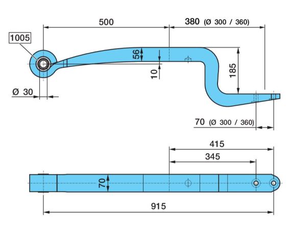 Pero listové 500/380 1 list BPW
