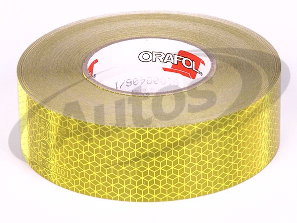 Páska reflexní žlutá na skříň L+J EC104 +6542 / 50mm