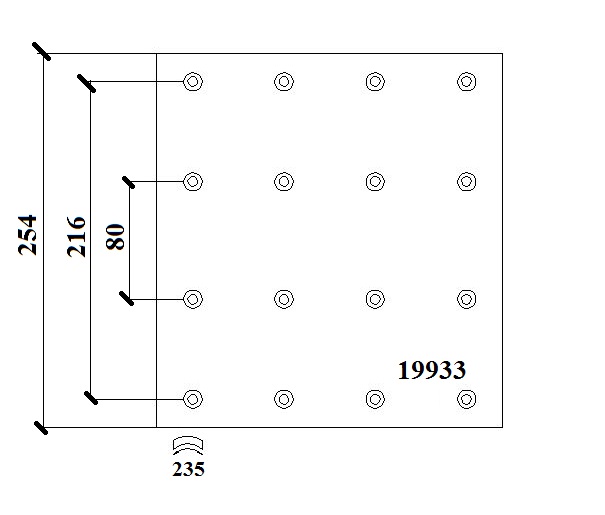Obložení brzdové 19933.0 Textar 254x413 SCANIA 94C/260, 94C/310