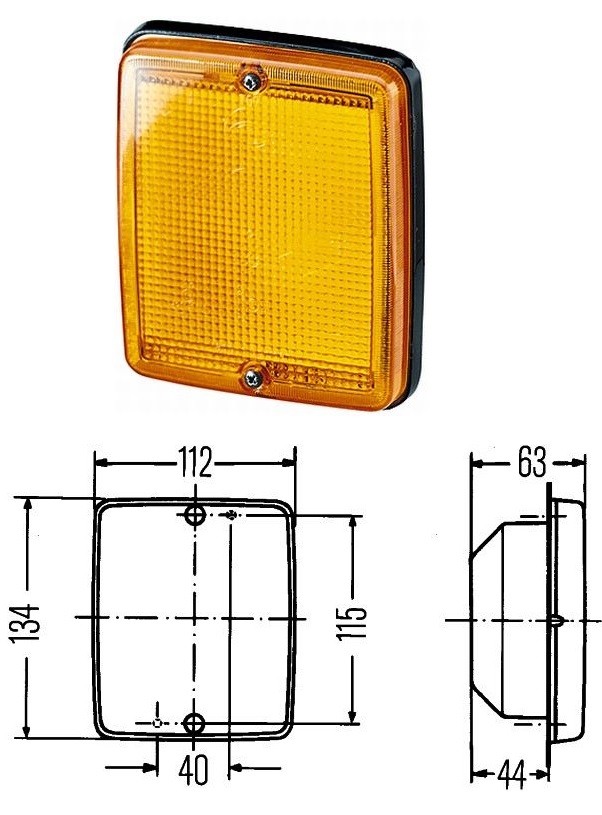 Svítilna směrová zadní 24V/P21W L/P MAN, MERCEDES,NEOPLAN
