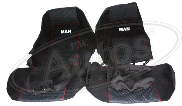 Potah sedadla - sada 1+1 šedý MAN L2000, F2000