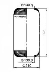 Vlnovec pérování - guma IVECO Stralis, Trakker, E.Tech MH/MP, T.Star