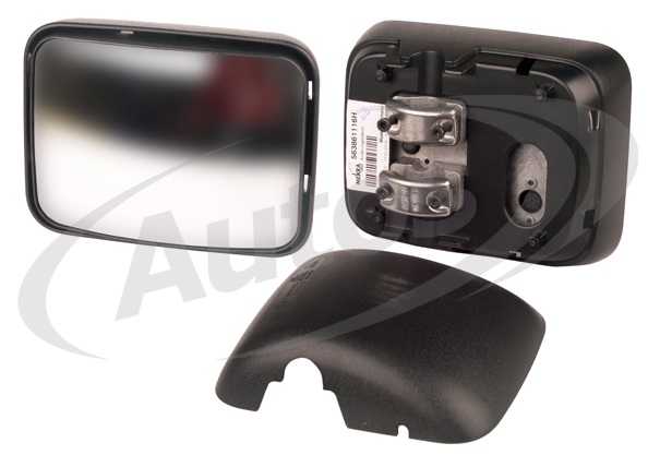 Zrcadlo širokoúhlé 24V R400 219x170x120 L MAN F2000, L2000