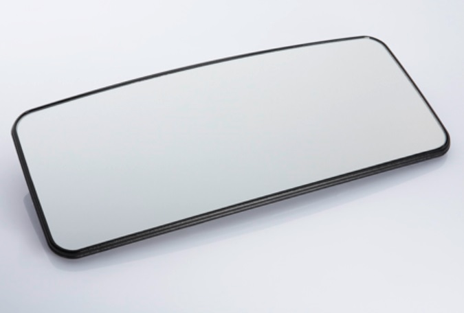 Sklo zrcadla hlavního 24V R1800 380x170x15 MERCEDES Atego, Axor