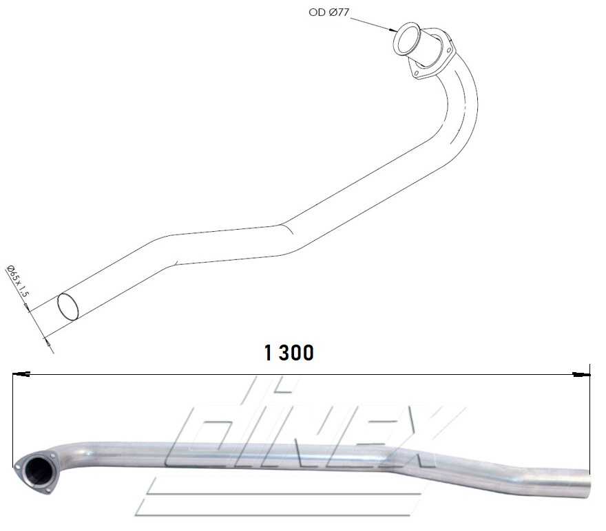 Trubka výfuku vstupní MAN L2000 D0824 LFL //L20/22/24/26/33/35/ Euro 3