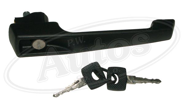 Madlo dveří venkovní se zámkem a klíči MERCEDES NG, LK/LN kabina 673/674