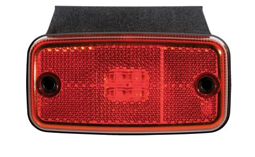 Svítilna poziční FT-19C+K/LED QS/12V-30V/120x46 LED červená s držákem a kabelem 0,5m