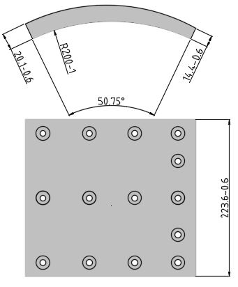 Obložení brzdové 19068.2 Fomar 225x414 VOLVO FM12, FH 12, FH16, RVI Kerax