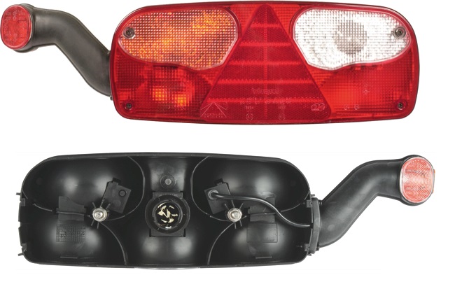 Svítilna zadní ECOPOINT 24V/139x343 L bez osvětlení SPZ