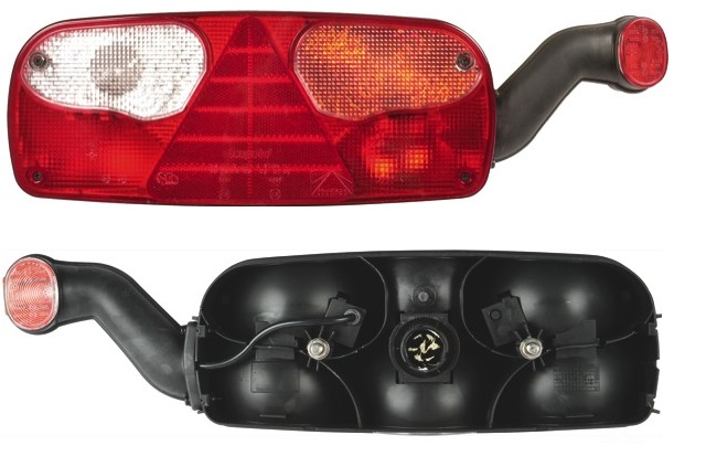 Svítilna zadní ECOPOINT 24V/139x343 P bez osvětlení SPZ