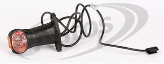 Svítilna poziční - tykadlo L/P 12V/24V č/b/o, krátká, kabel 1,5m s koncovkou