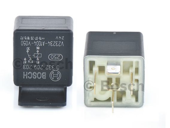 Relé přepínací 24V/20A 5pól. /32 Ohm MAN, STEYR, SCANIA, FAUN, IVECO, DAF,VOLVO, MERCEDES