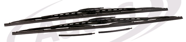 Lišta stěrače 605/600mm s tryskou - sada DAF LF,RVI Midlum