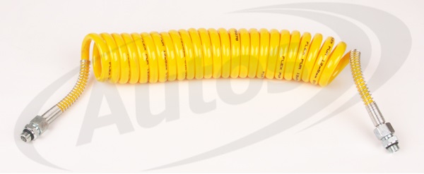 Hadice vzduchová spirálová M16x1,5/M16x1,5 5m žlutá