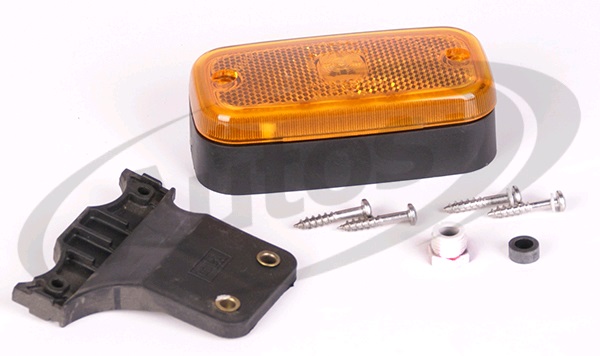Svítilna poziční oranžová 110x55x34 s držákem