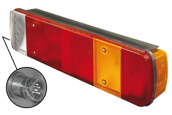 Svítilna zadní 7-dílná P VOLVO FH12, FH16, FM12, SCANIA 94, 114, 124, 144, 164