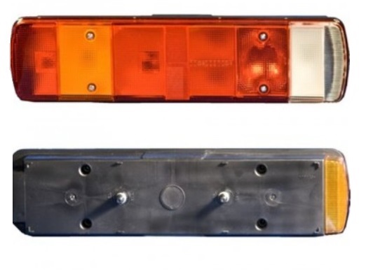Svítilna zadní 7-dílná s osvětlením SPZ L VOLVO FH12,FH16, SCANIA 94,114,124,144